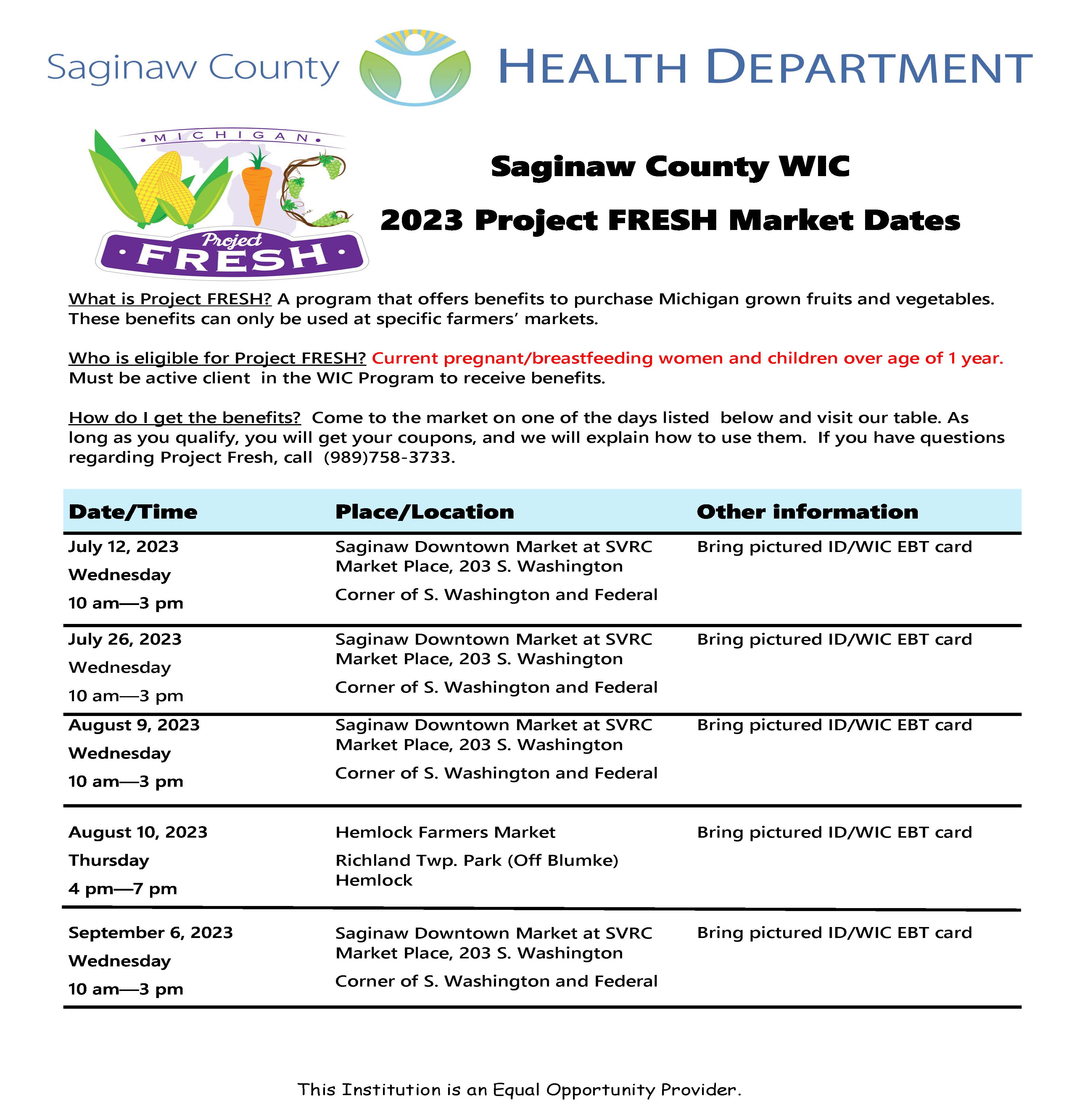 Saginaw County Health Department
